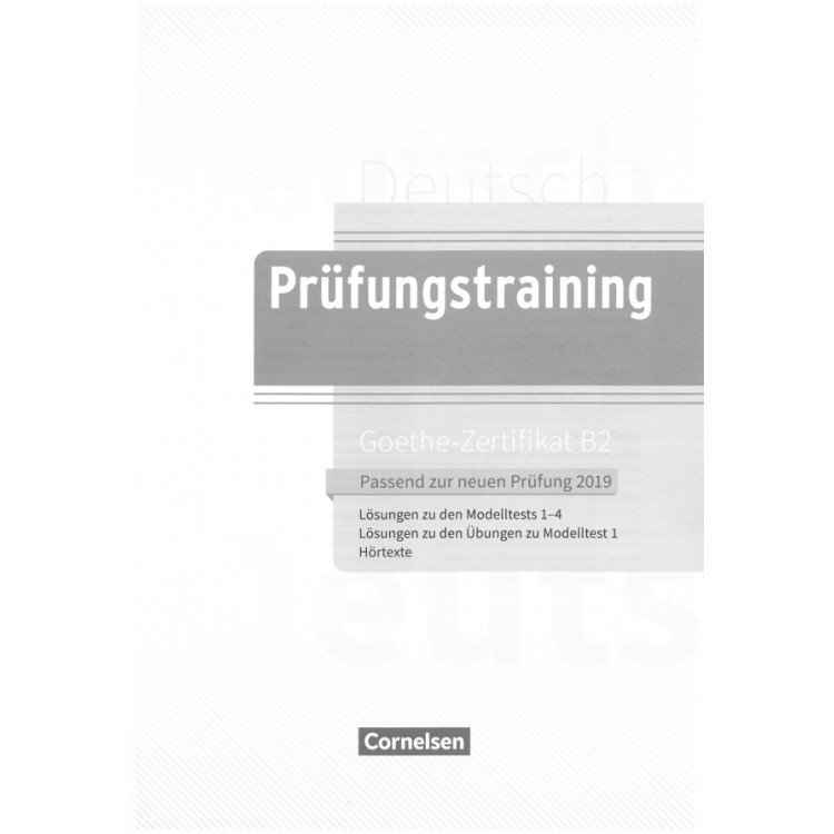 prufungstraining goethe zertifikat b2 cornelsen