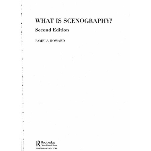 What is scenography second edition