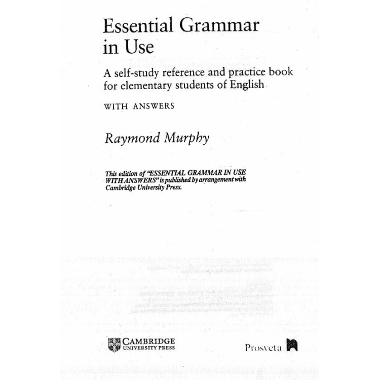 Essential Grammar in use - Murphy