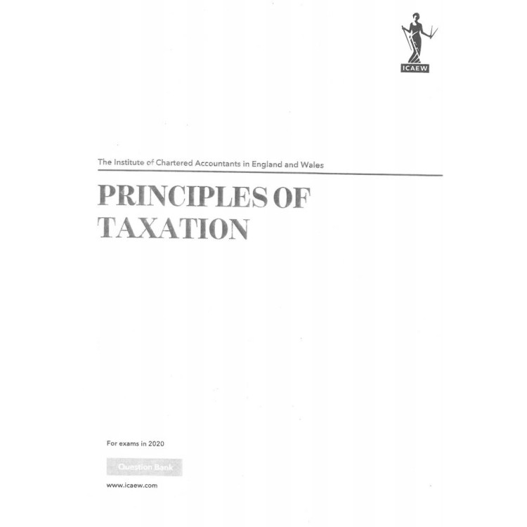 Principles OF Taxation Question Bank 2020