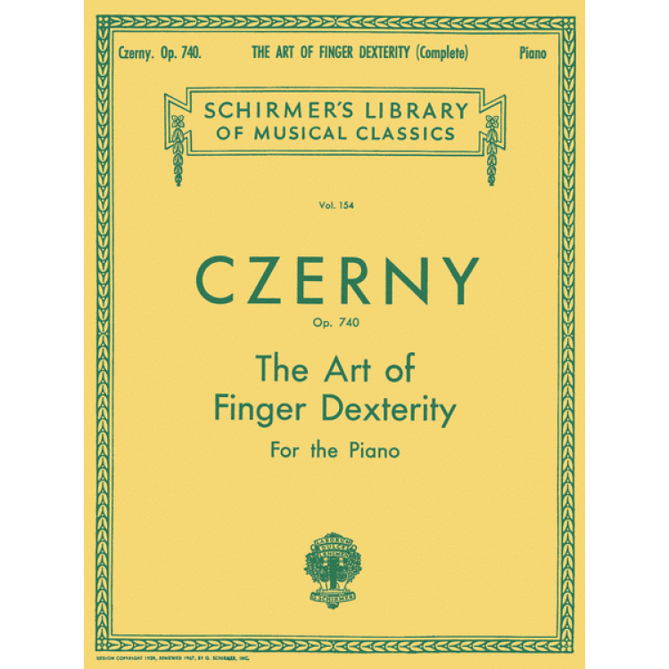 Carl Czerny The art of Finger Dexterity op.740