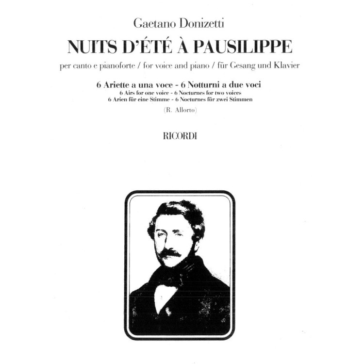 Nuits D'été Á Pausilippe per canto e pianoforte - 6 Ariette a una voce