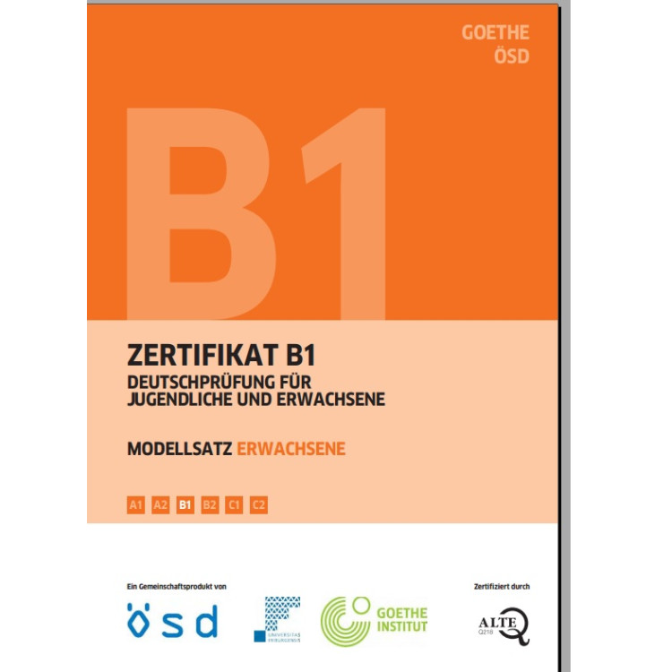 Zertifikat B1 Deutschprufung fur Jugendliche und Erwachsene Modellsatz Erwachsene