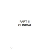 PART II CLINICAL PART II CLINICAL