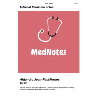 Internal Medicine notes Internal Medicine notes
