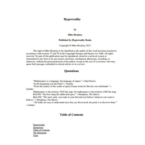 4. Hyperreality (The God Series Book 4) by Mike Hockney 4. Hyperreality (The God Series Book 4) by Mike Hockney