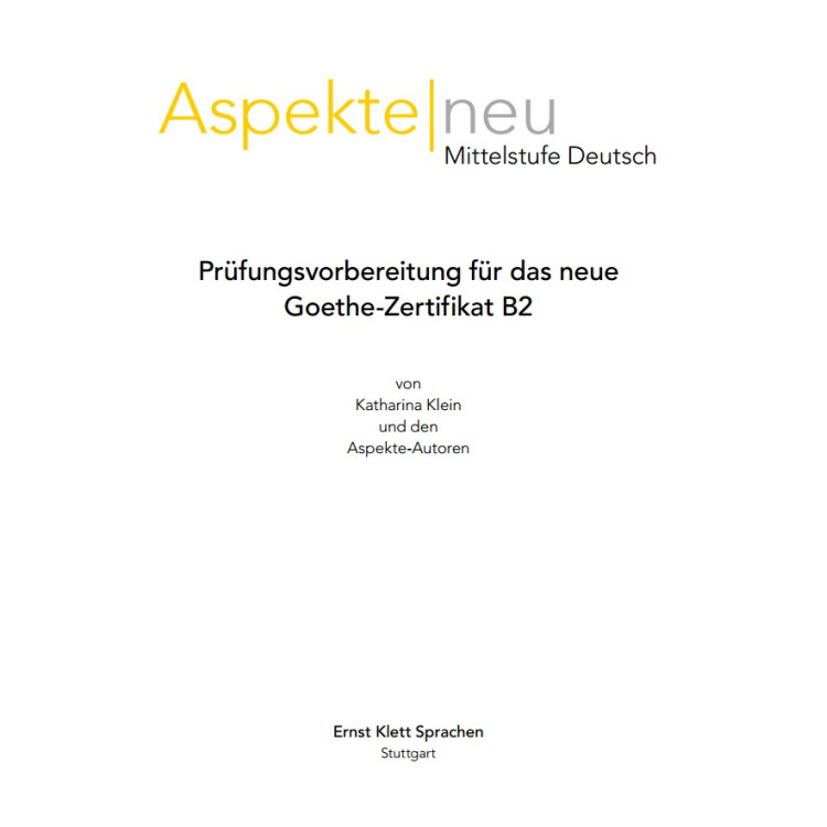Aspekte new Mittelstufe Deutsch