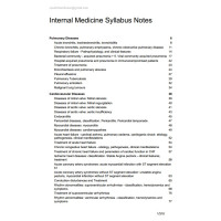 Internal Medicine Syllabus Notes Internal Medicine Syllabus Notes