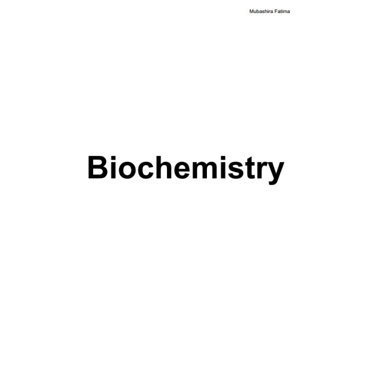 Biochemistry Notes